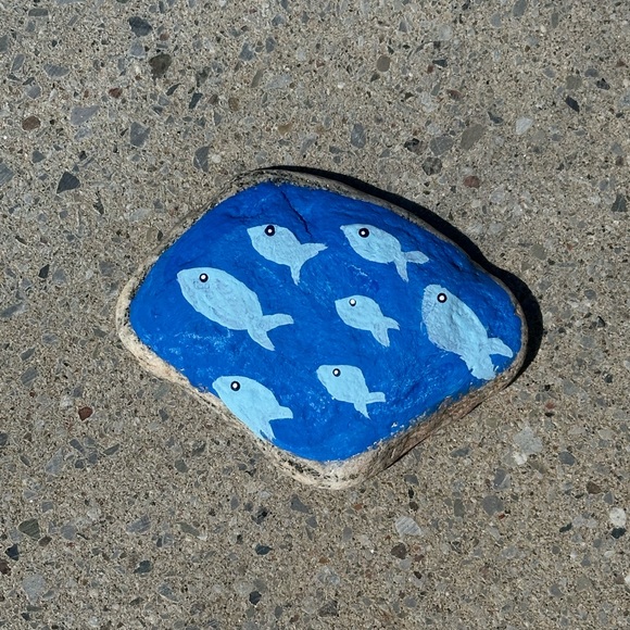 Hand-Painted Beach-Themed Rocks - Picture 3 of 5